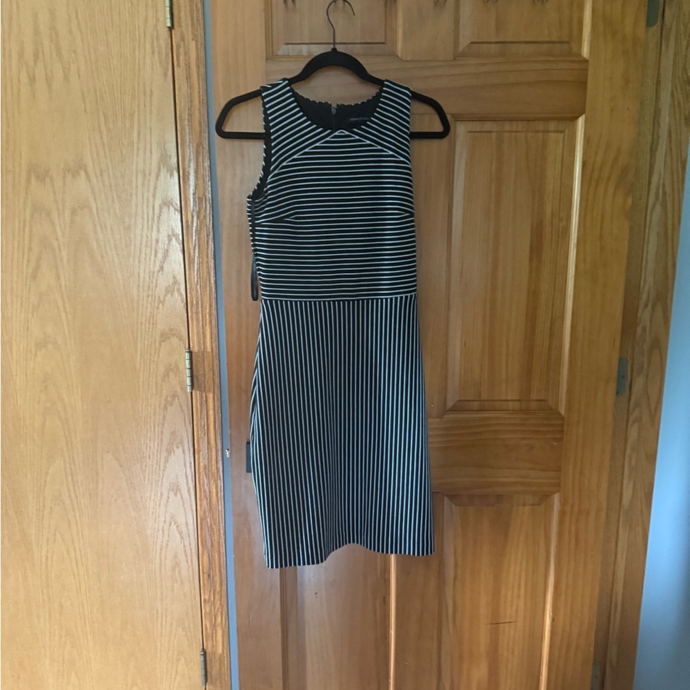 Banana Republic Blue Midi Sheath Dress Sleeveless